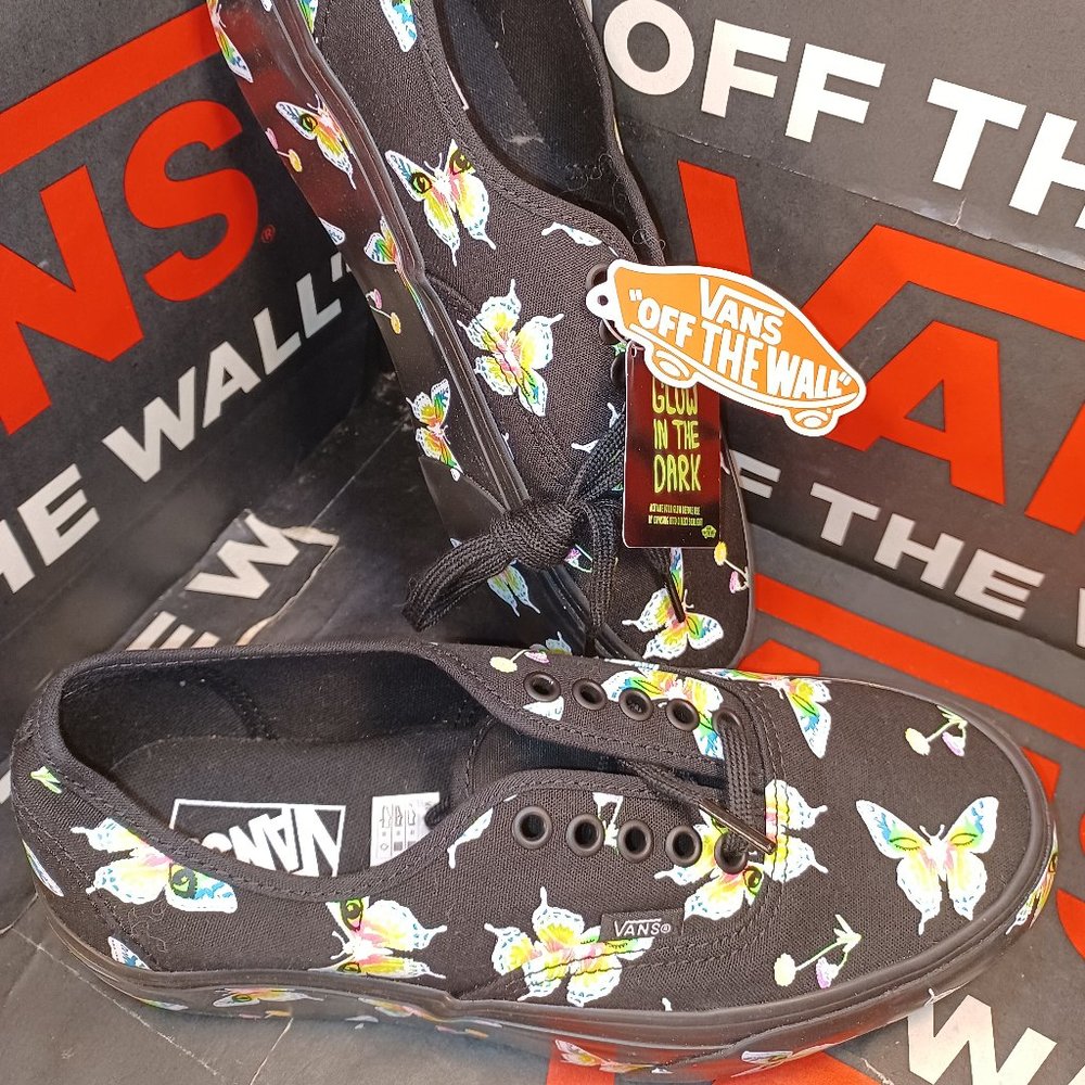 Vans Authentic Stacked Morph Blackout Glow In The Dark Men's 7.5/W9  VN0A4BVO1OJ